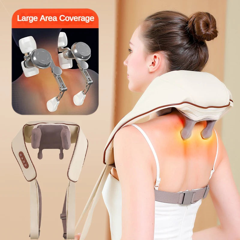Wireless Neck & Shoulder Massager with Heat