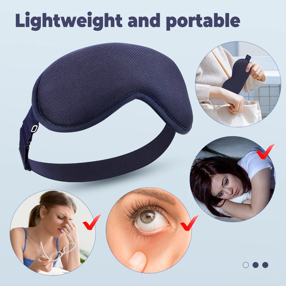 Heated Steam Eye Mask – Reusable Warm Compress for Dry
