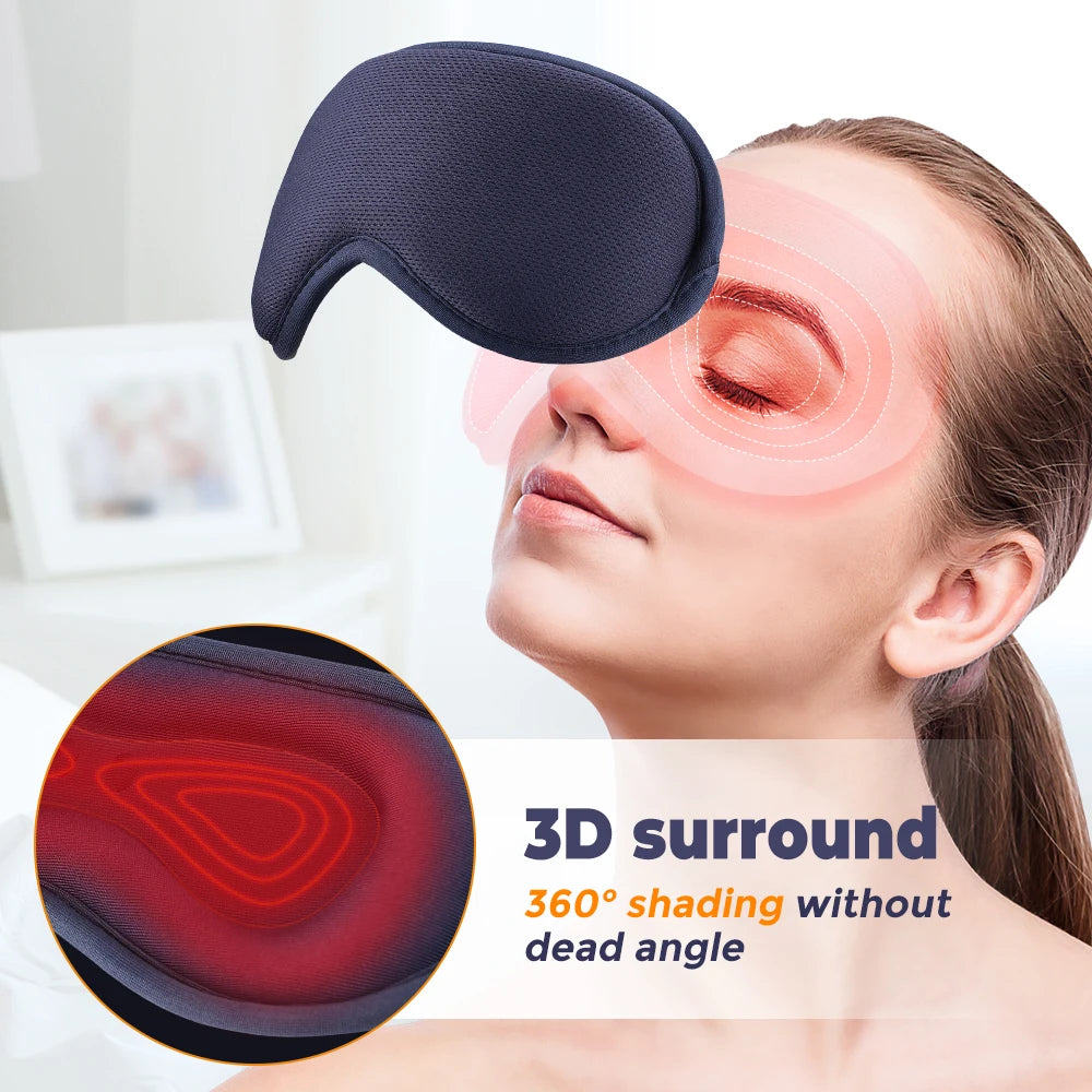 Heated Steam Eye Mask – Reusable Warm Compress for Dry