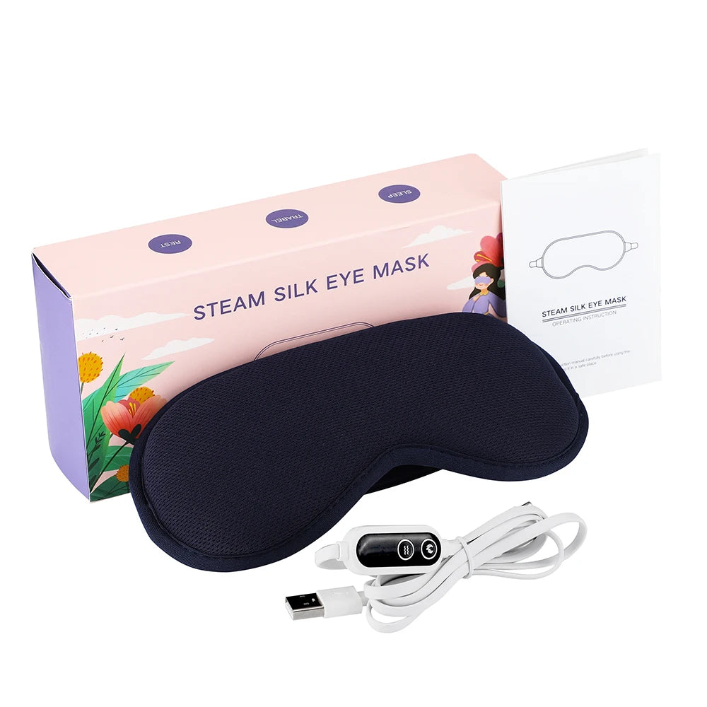 Heated Steam Eye Mask – Reusable Warm Compress for Dry