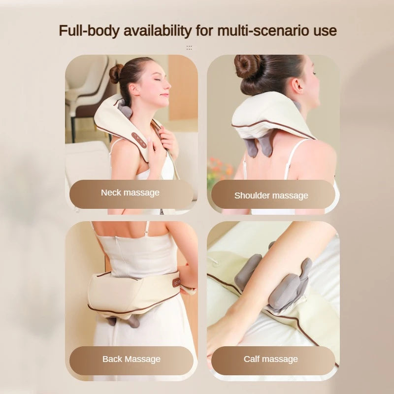 Wireless Neck & Shoulder Massager with Heat