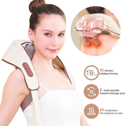 Wireless Neck & Shoulder Massager with Heat