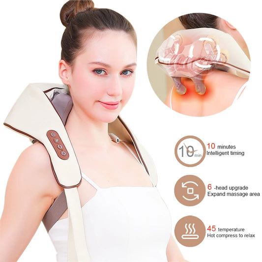 Wireless Neck & Shoulder Massager with Heat