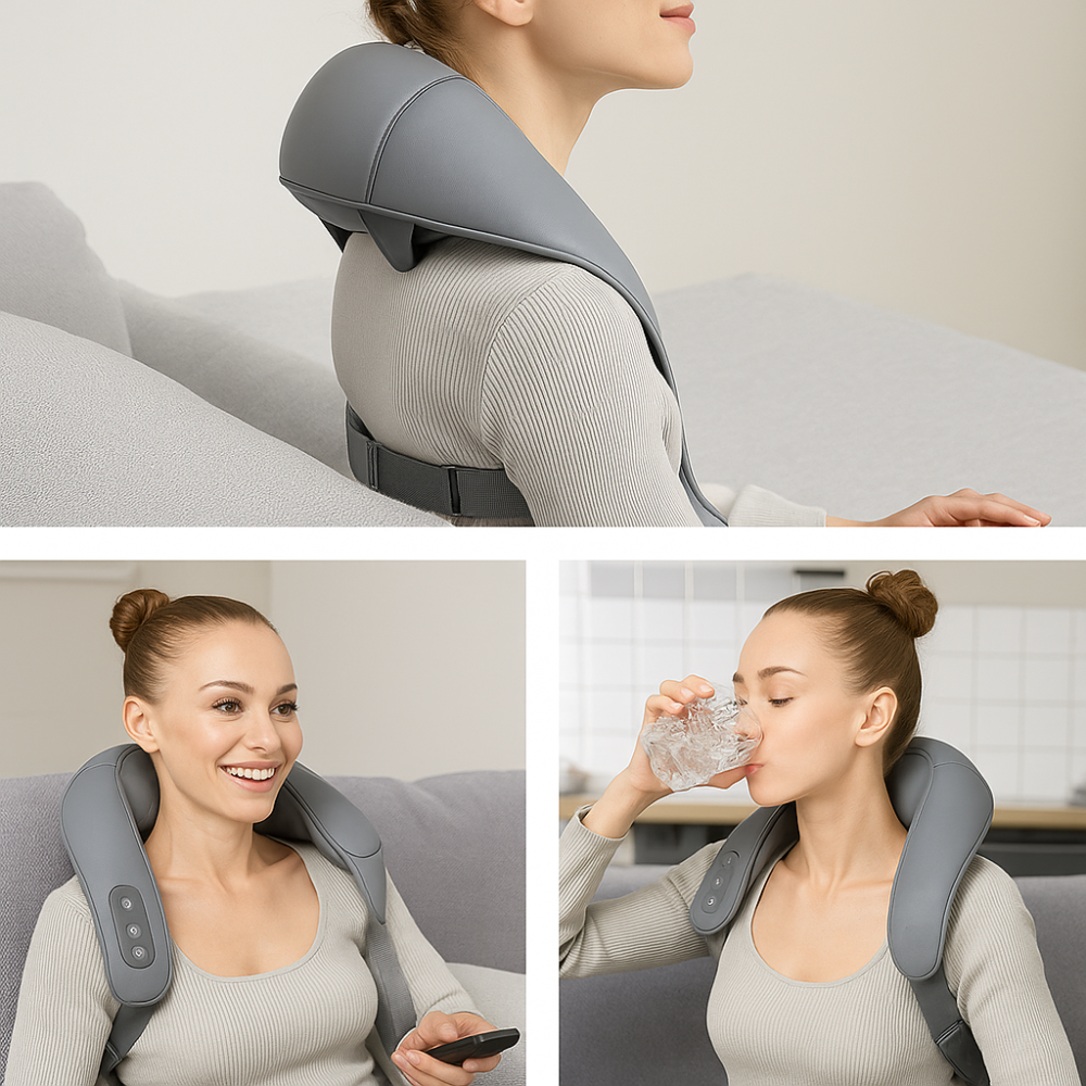 Wireless Neck & Shoulder Massager with Heat