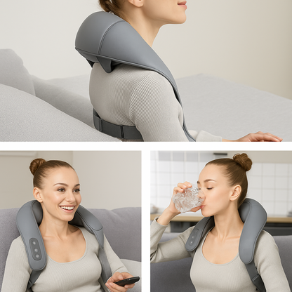 Wireless Neck & Shoulder Massager with Heat
