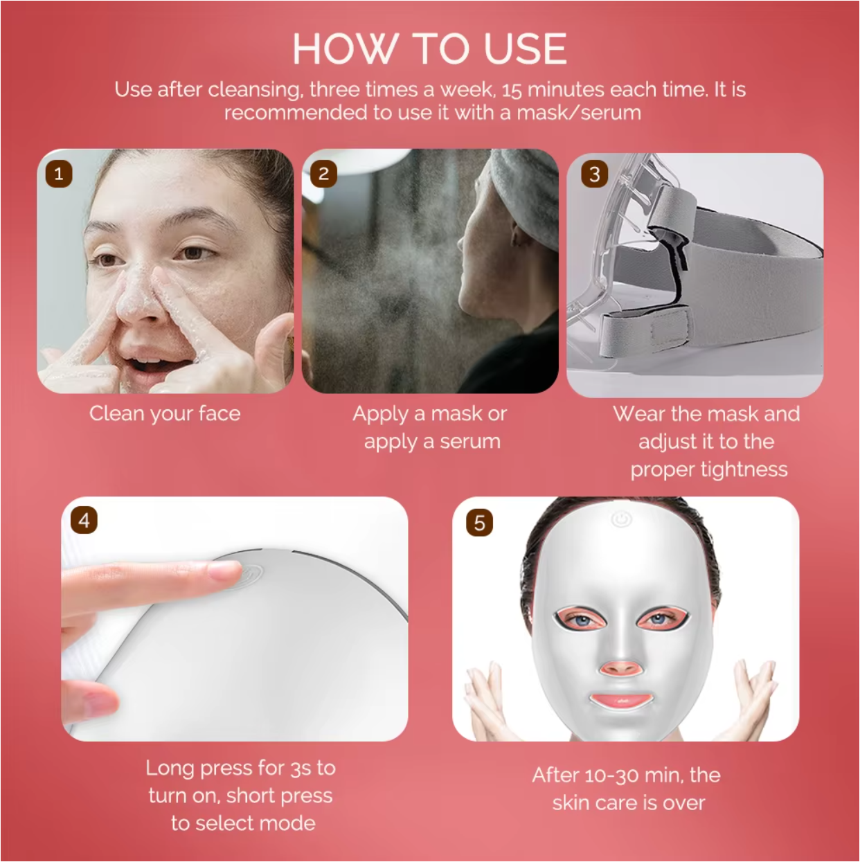 Red Light Therapy Mask – Skin Rejuvenation Device